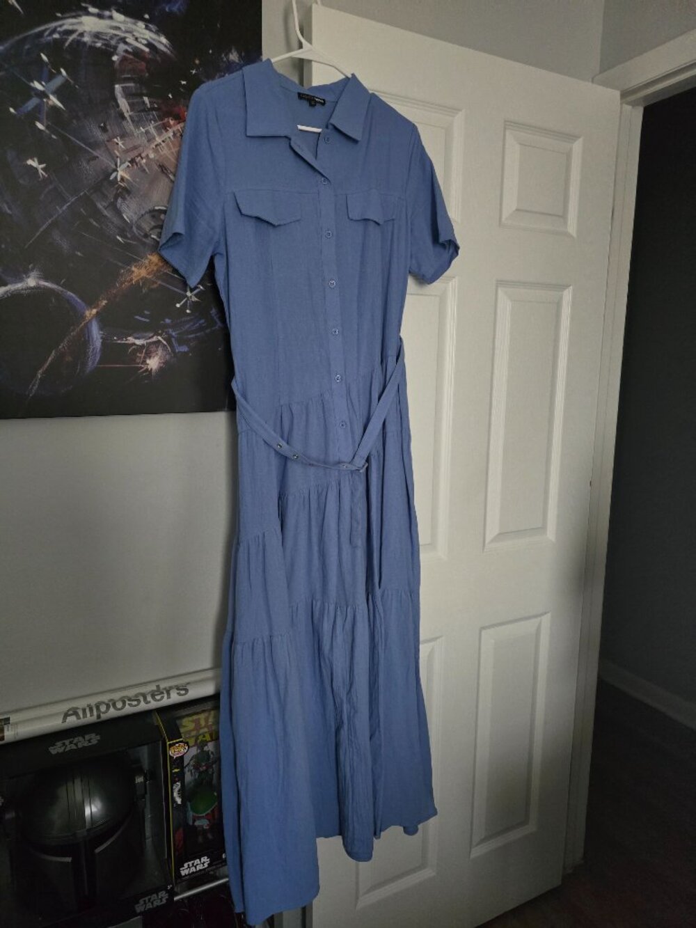 Fashionnova Julia Maxi Shirt Dress (L) - Picture 3 of 6